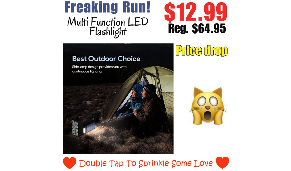 Multi Function LED Flashlight Only $12.99 Shipped on Amazon (Regularly $64.95)