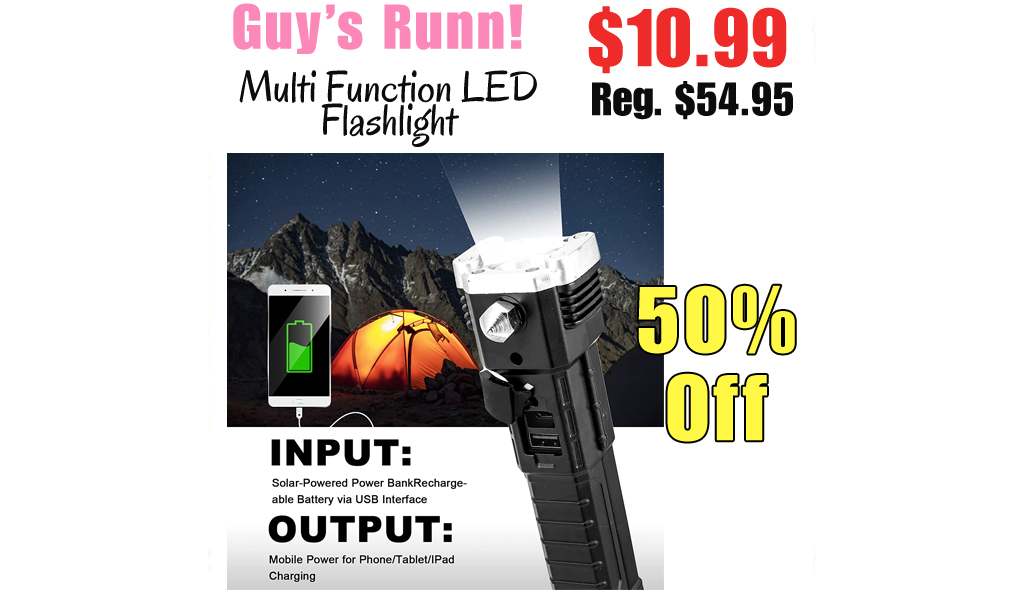 Multi Function LED Flashlight Only $10.99 Shipped on Amazon (Regularly $54.95)