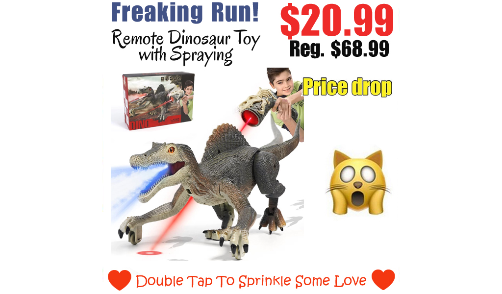 Remote Dinosaur Toy with Spraying Only $20.99 Shipped on Walmart.com (Regularly $68.99)