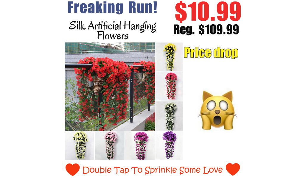 Silk Artificial Hanging Flowers Only $10.99 Shipped on Amazon (Regularly $109.99)
