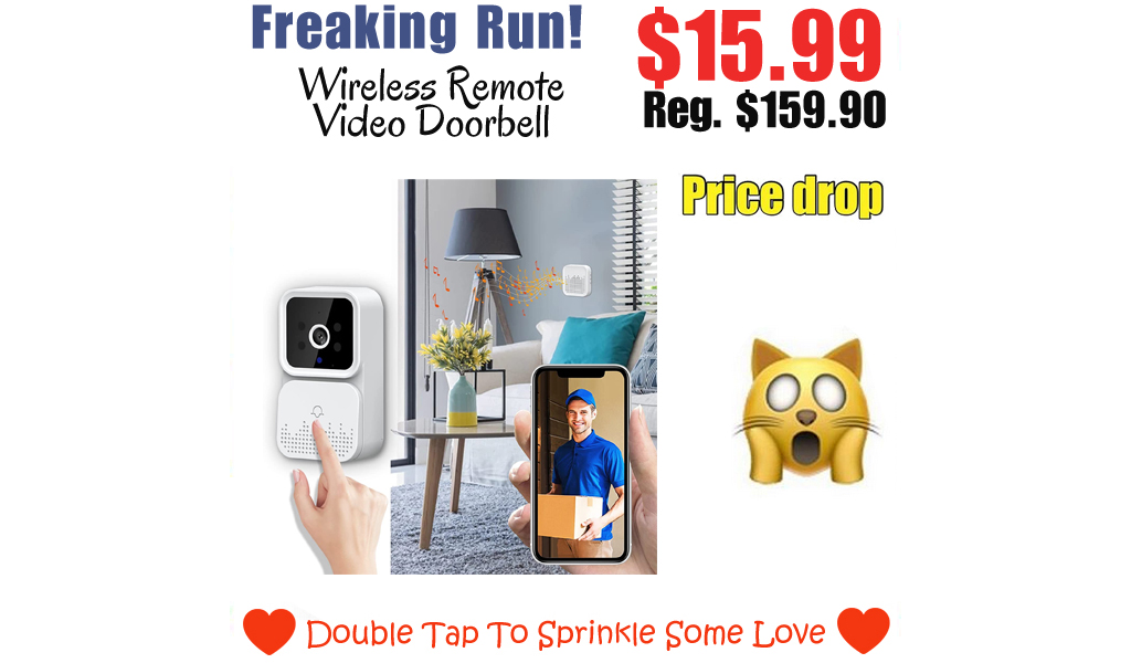 Smart Wireless Remote Video Doorbell Only $15.99 Shipped on Amazon (Regularly $159.90)