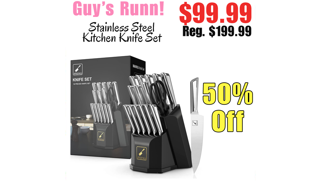 Stainless Steel Kitchen Knife Set Only $99.99 Shipped on Amazon (Regularly $199.99)