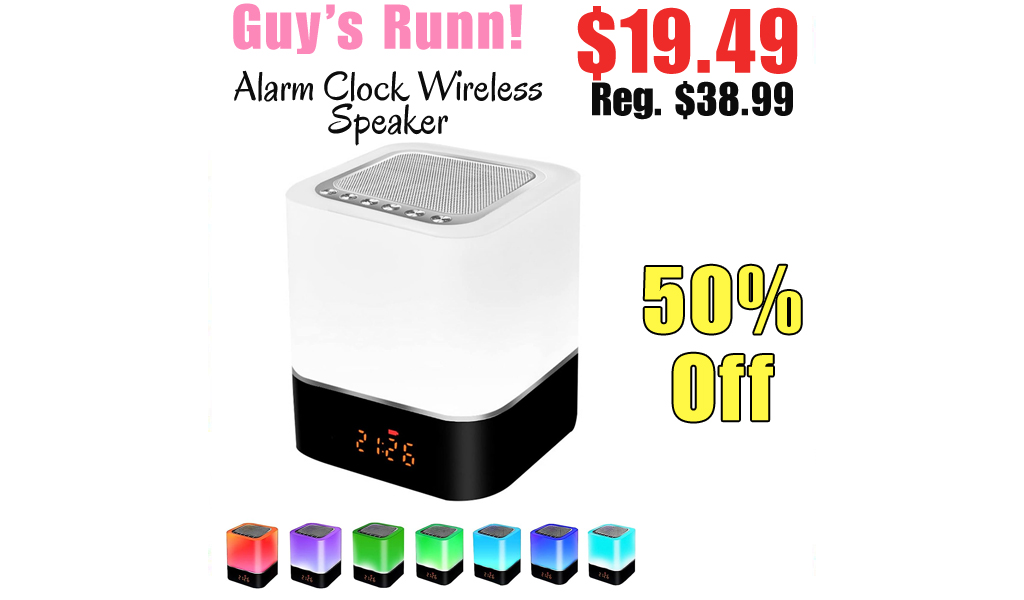 Alarm Clock Wireless Speaker Only $19.49 Shipped on Amazon (Regularly $38.99)
