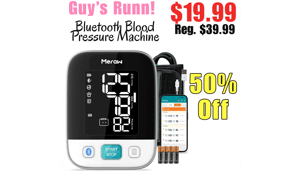 Bluetooth Blood Pressure Machine Only $19.99 Shipped on Amazon (Regularly $39.99)