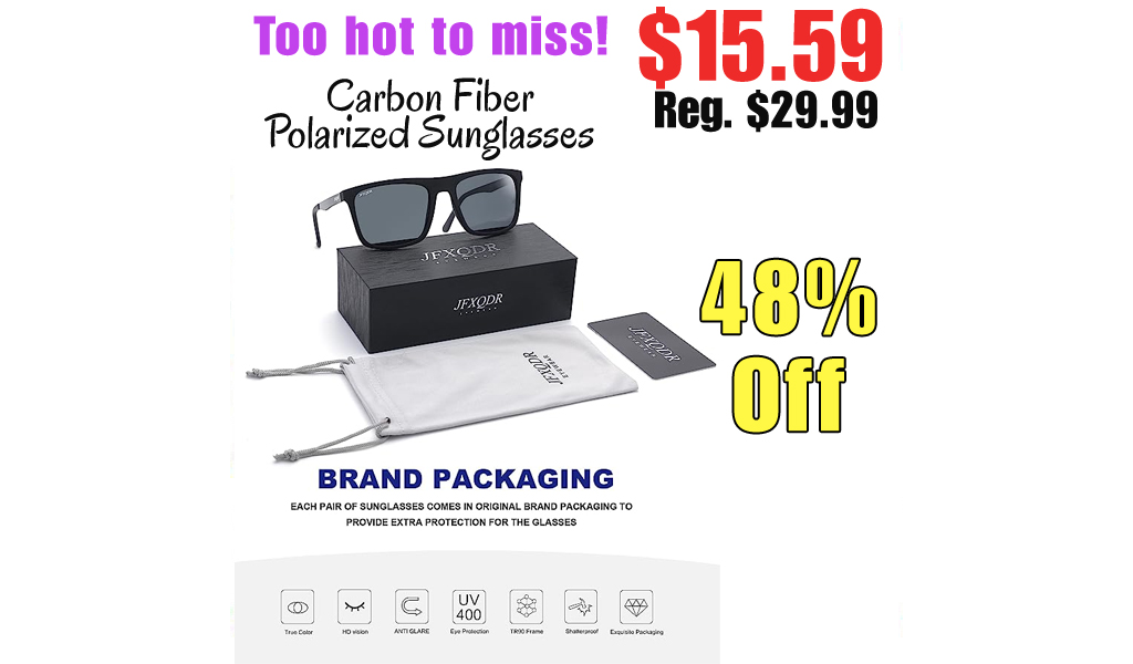 Carbon Fiber Polarized Sunglasses Only $15.59 Shipped on Amazon (Regularly $29.99)