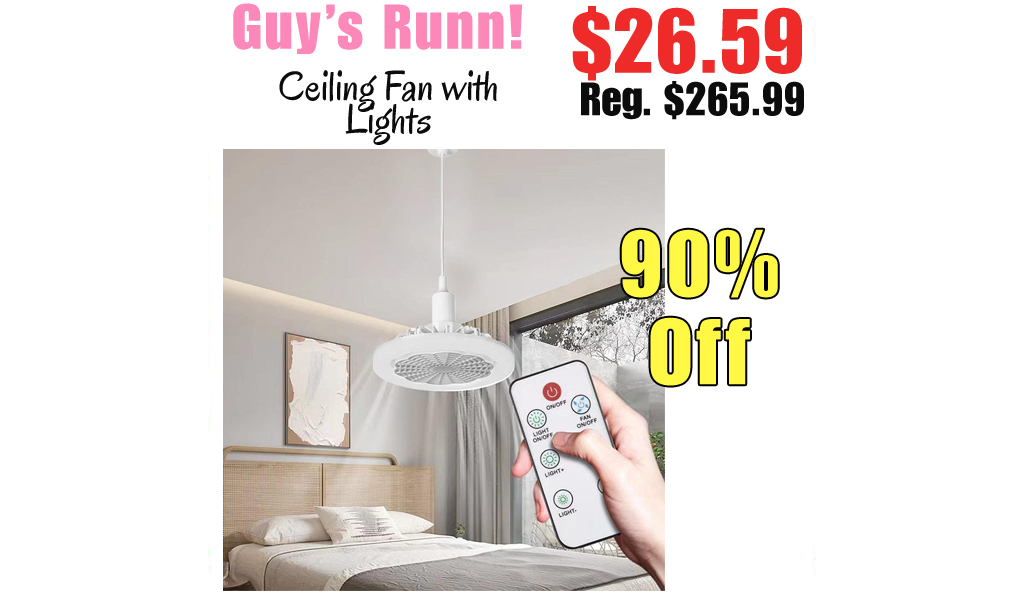 Ceiling Fan with Lights Only $26.59 Shipped on Amazon (Regularly $265.99)