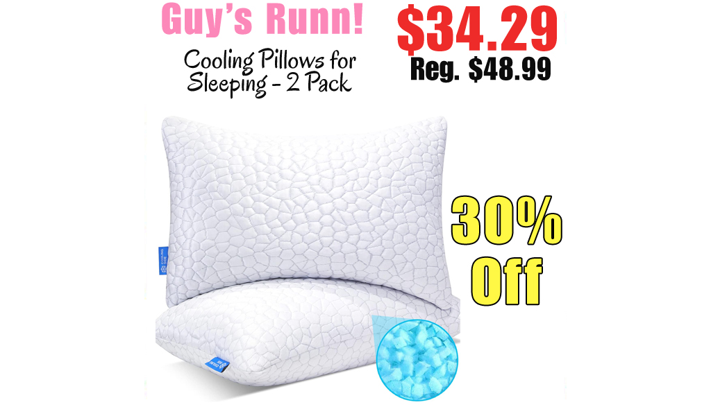 Cooling Pillows for Sleeping - 2 Pack Only $34.29 Shipped on Amazon (Regularly $48.99)