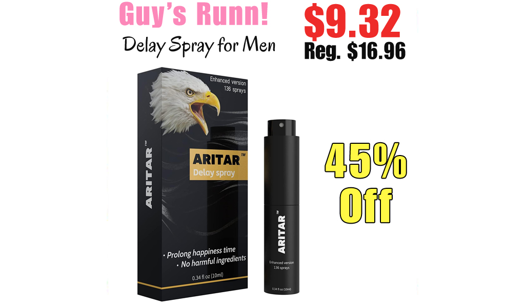 Delay Spray for Men Only $9.32 Shipped on Amazon (Regularly $16.96)
