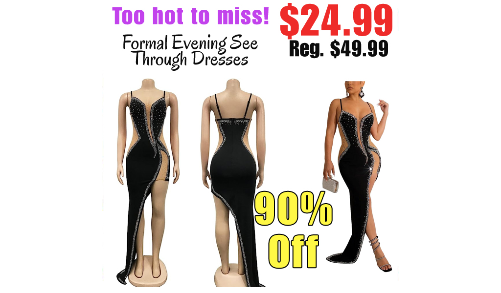 Formal Evening See Through Dresses Only $24.99 Shipped on Amazon (Regularly $49.99)
