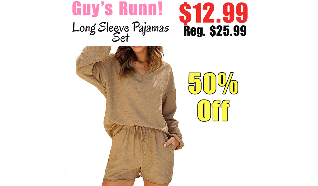 Long Sleeve Pajamas Set Only $12.99 Shipped on Amazon (Regularly $25.99)