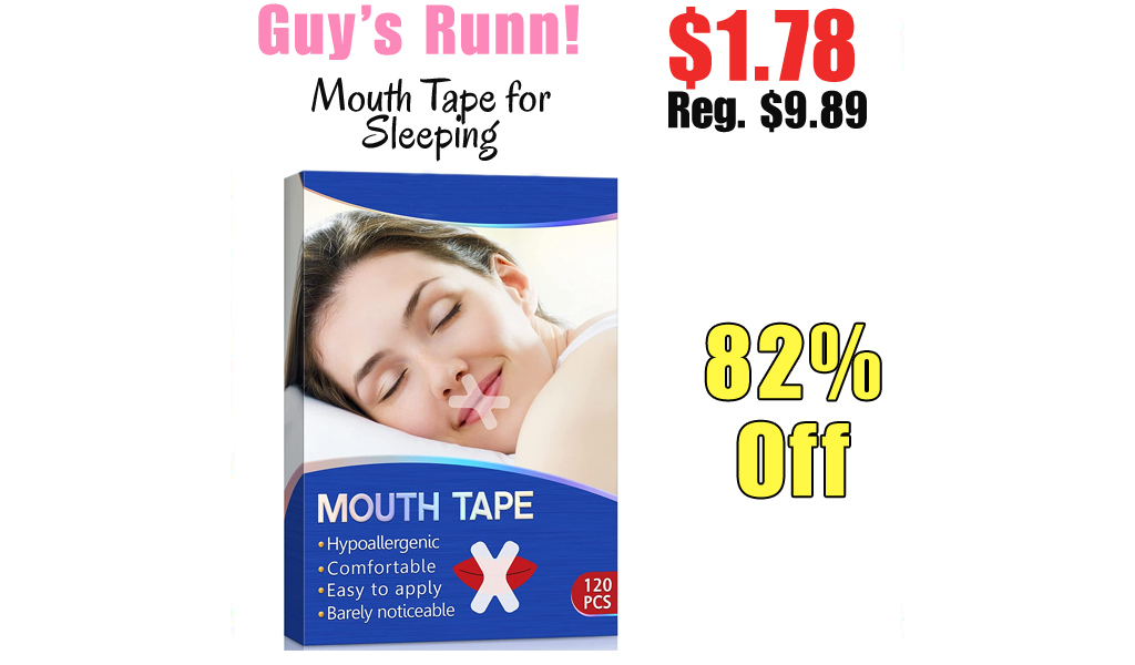 Mouth Tape for Sleeping Only $1.78 Shipped on Amazon (Regularly $9.89)