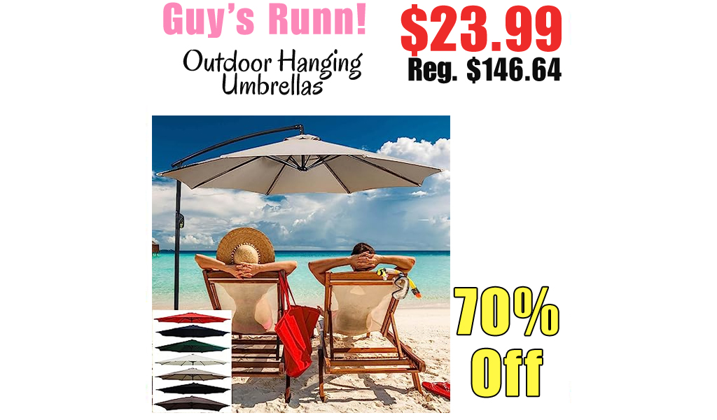 Outdoor Hanging Umbrellas Only $23.99 Shipped on Amazon (Regularly $146.64)