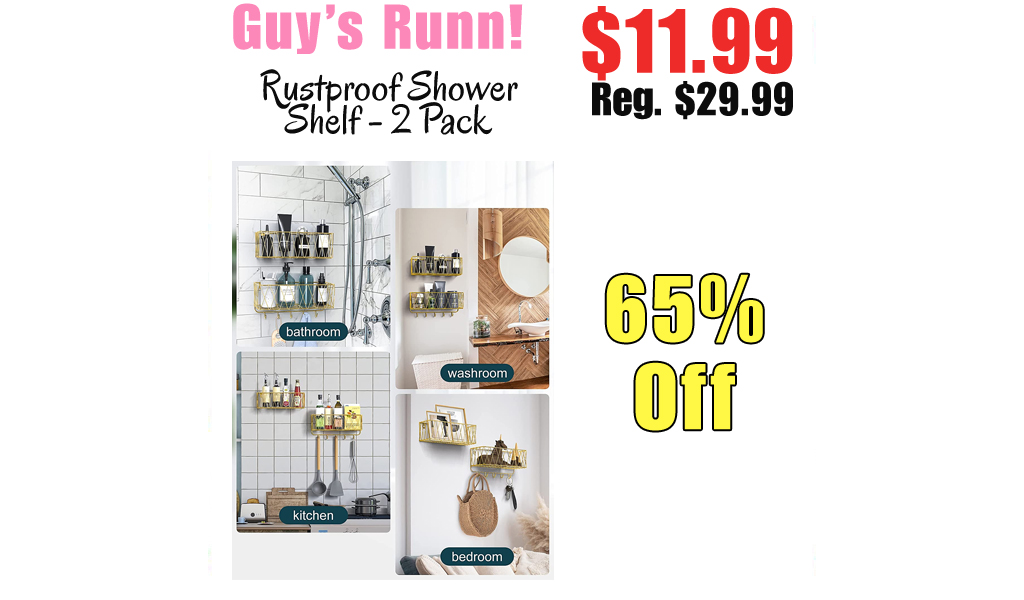 Rustproof Shower Shelf - 2 Pack Only $11.99 Shipped on Amazon (Regularly $29.99)