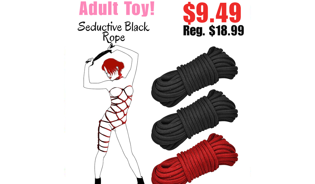 Seductive Black Rope Only $9.49 Shipped on Amazon (Regularly $18.99)