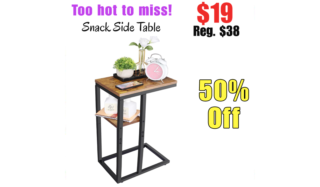 Snack Side Table Only $19 Shipped on Amazon (Regularly $38)