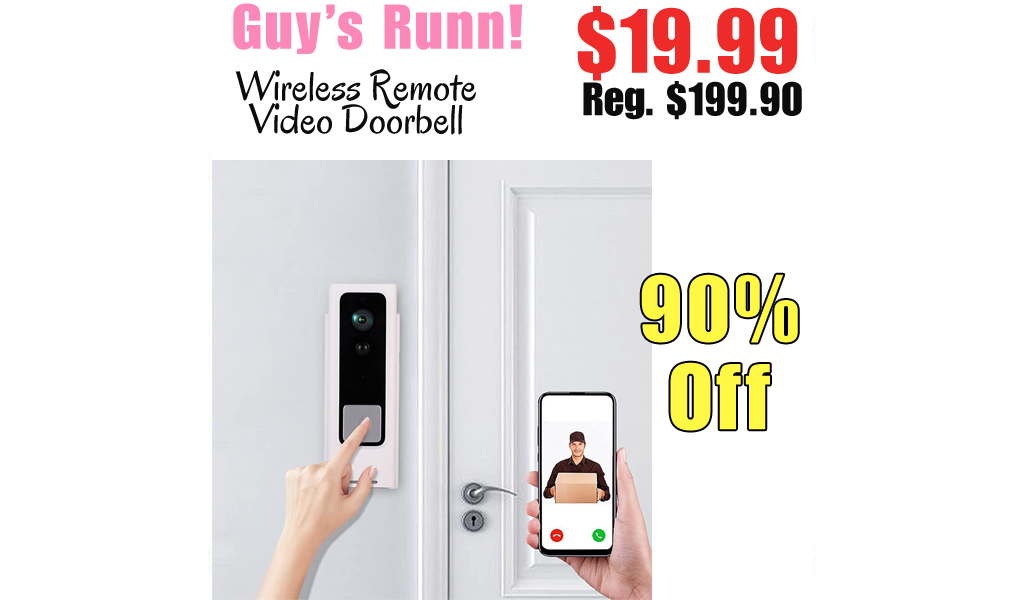 Wireless Remote Video Doorbell Only $19.99 Shipped on Amazon (Regularly $199.90)