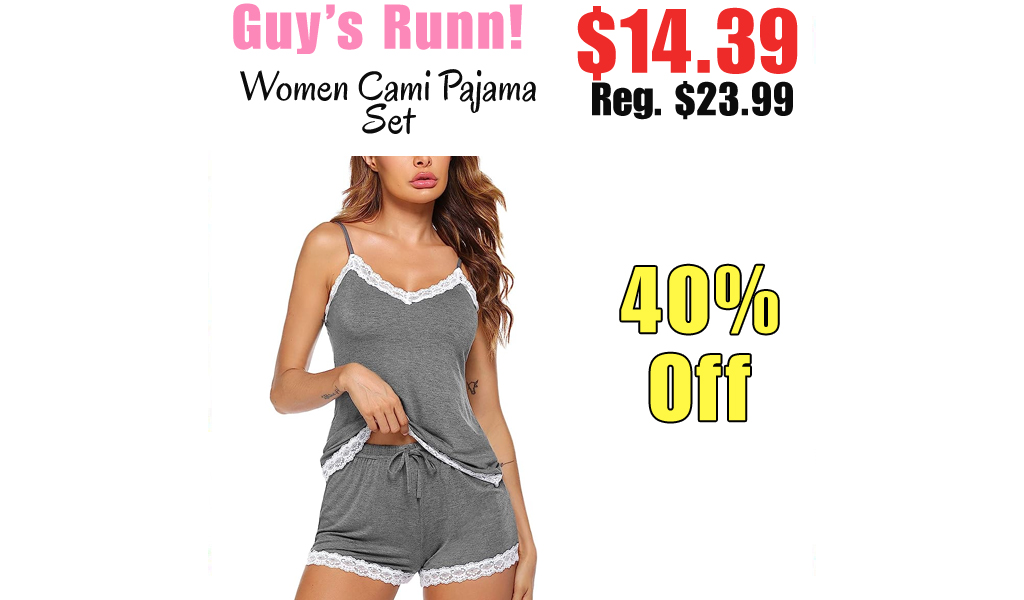 Women Cami Pajama Set Only $14.39 Shipped on Amazon (Regularly $23.99)