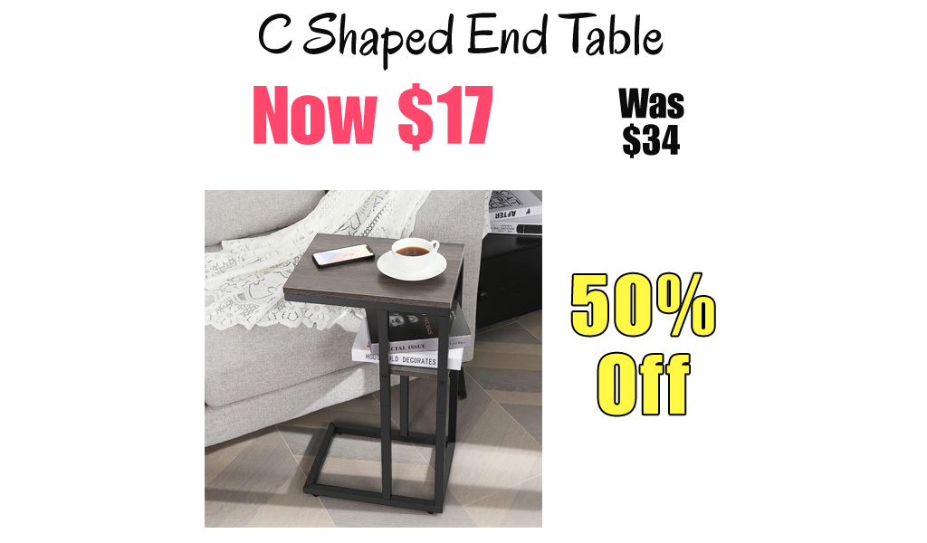 C Shaped End Table Only $17 Shipped on Amazon (Regularly $34)