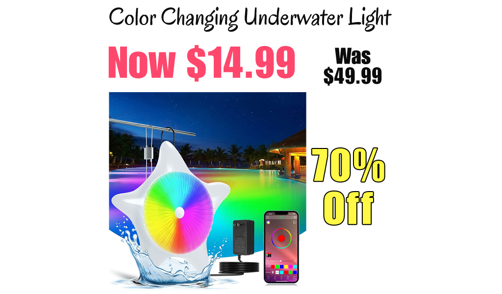 Color Changing Underwater Light Only $14.99 Shipped on Amazon (Regularly $49.99)