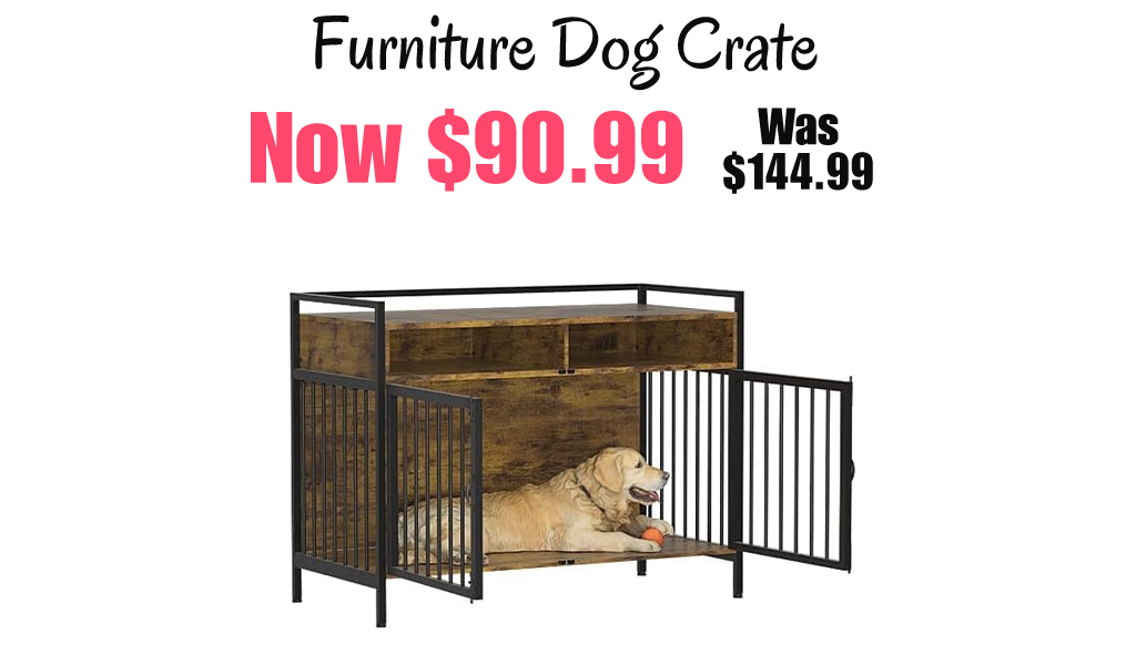 Furniture Dog Crate Only $90.99 Shipped on Amazon (Regularly $144.99)