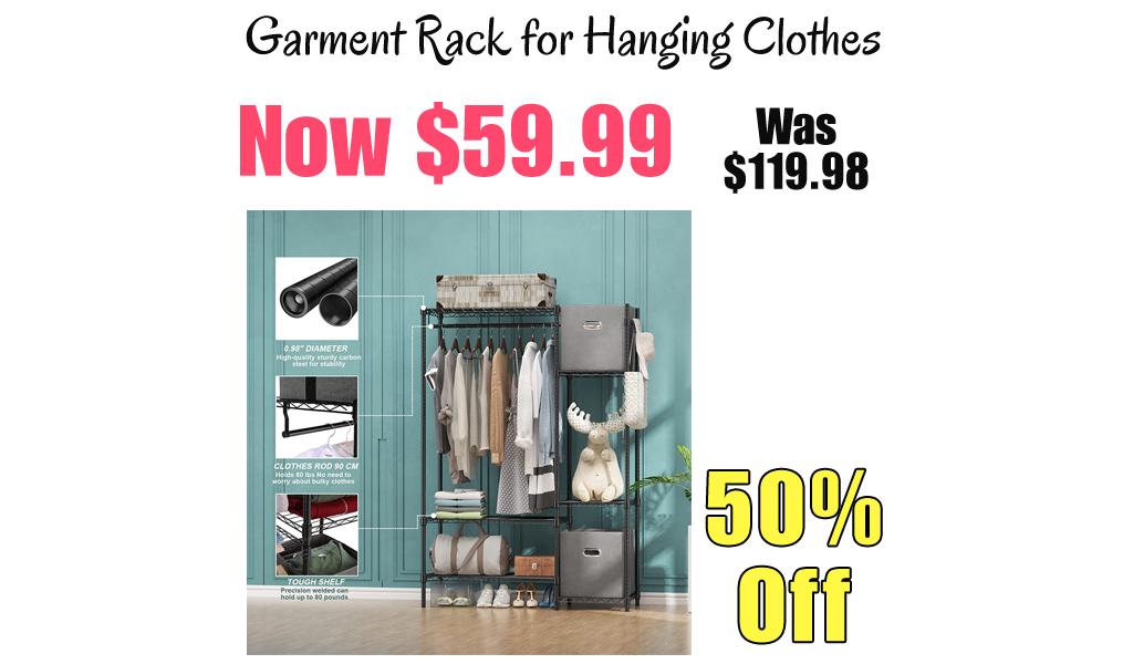 Garment Rack for Hanging Clothes Only $59.99 Shipped on Amazon (Regularly $119.98)