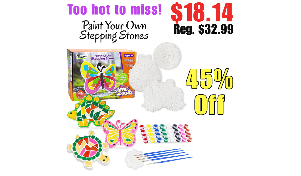 Paint Your Own Stepping Stones Only $18.14 Shipped on Amazon (Regularly $32.99)