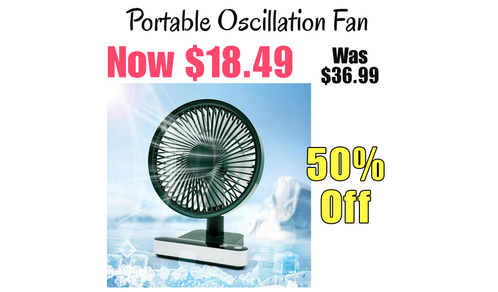 Portable Oscillation Fan Only $18.49 Shipped on Amazon (Regularly $36.99)