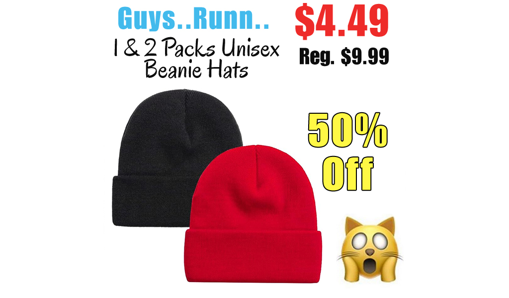 1 & 2 Packs Unisex Beanie Hats Only $4.49 Shipped on Amazon (Regularly $9.99)