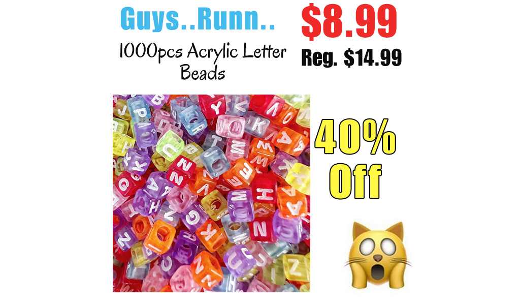 1000pcs Acrylic Letter Beads Only $8.99 Shipped on Amazon (Regularly $14.99)