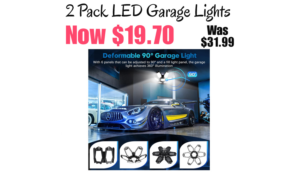 2 Pack LED Garage Lights Only $19.70 Shipped on Amazon (Regularly $31.99)
