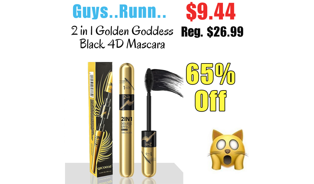 2 in 1 Golden Goddess Black 4D Mascara Only $9.44 Shipped on Amazon (Regularly $26.99)