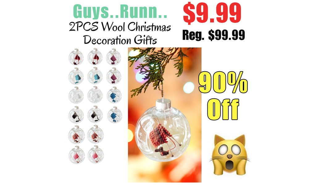 2PCS Wool Christmas Decoration Gifts Only $9.99 Shipped on Amazon (Regularly $99.99)