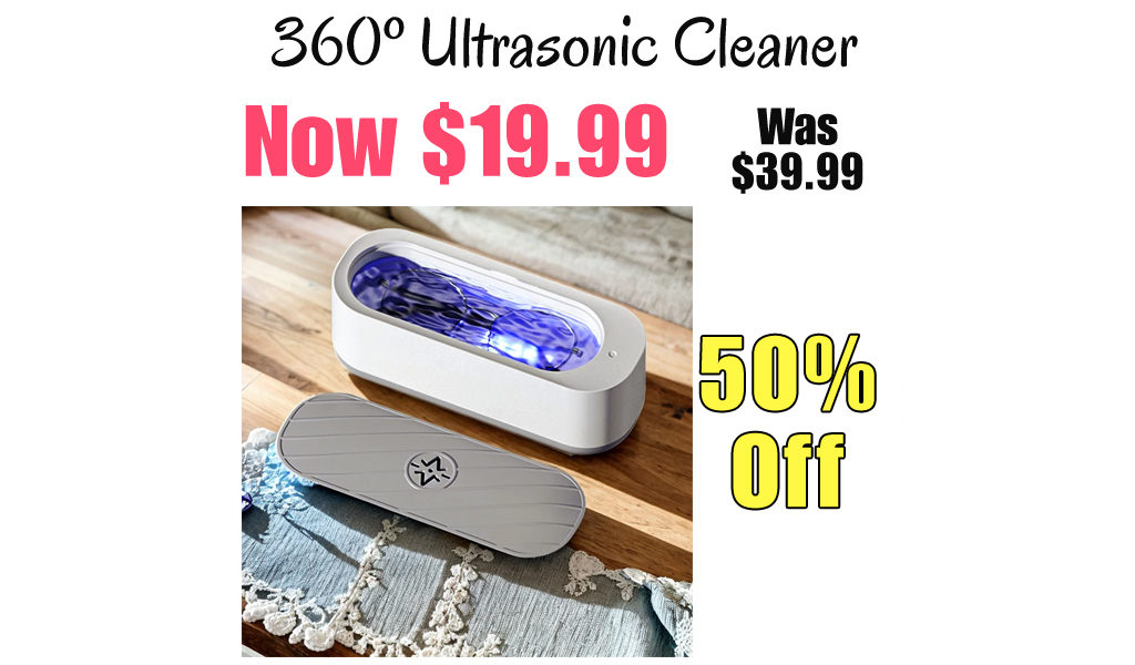 360º Ultrasonic Cleaner Only $19.99 Shipped (Regularly $39.99)