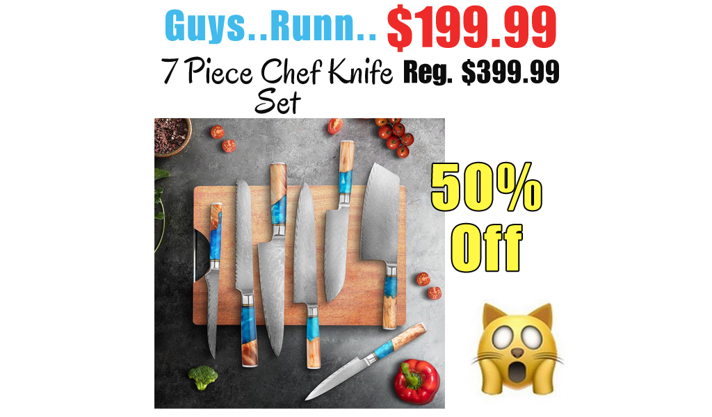 7 Piece Chef Knife Set Only $199.99 Shipped on Amazon (Regularly $399.99)