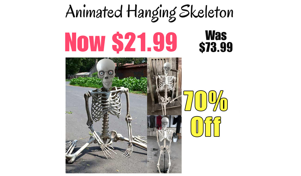 Animated Hanging Skeleton Only $21.99 Shipped on Amazon (Regularly $73.99)
