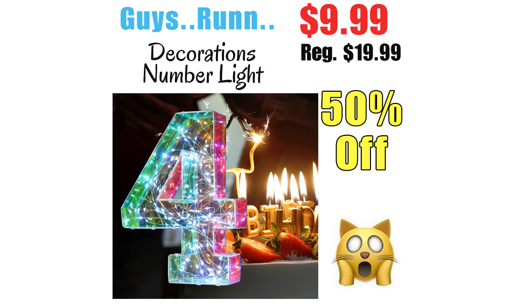 Decorations Number Light Only $9.99 Shipped on Amazon (Regularly $19.99)