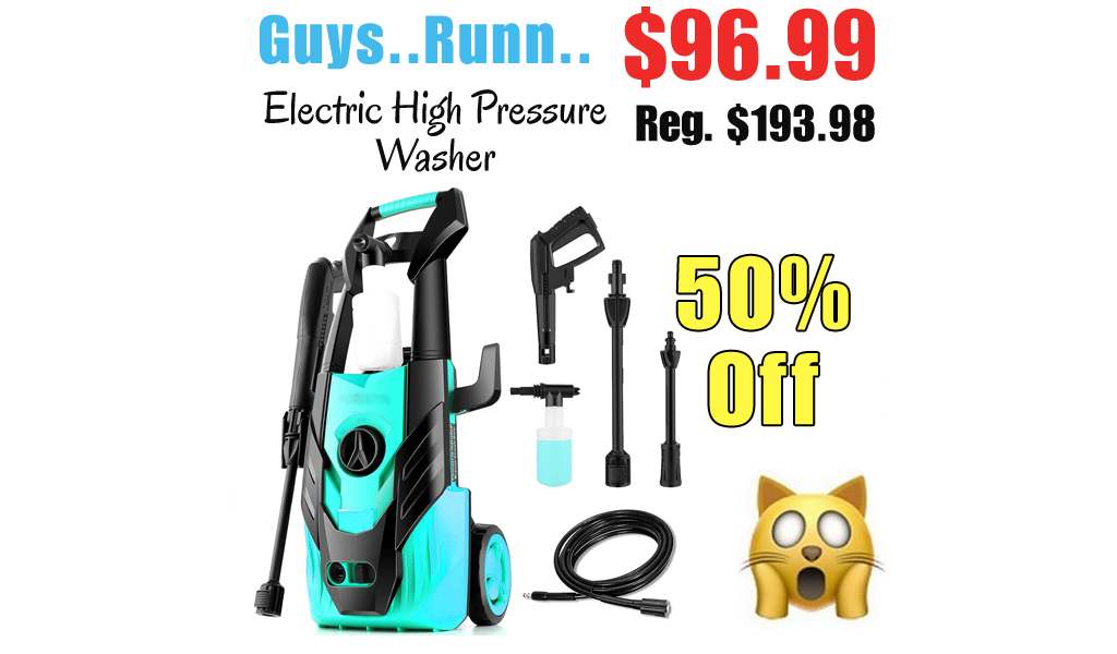 Electric High Pressure Washer Only $96.99 Shipped on Amazon (Regularly $193.98)