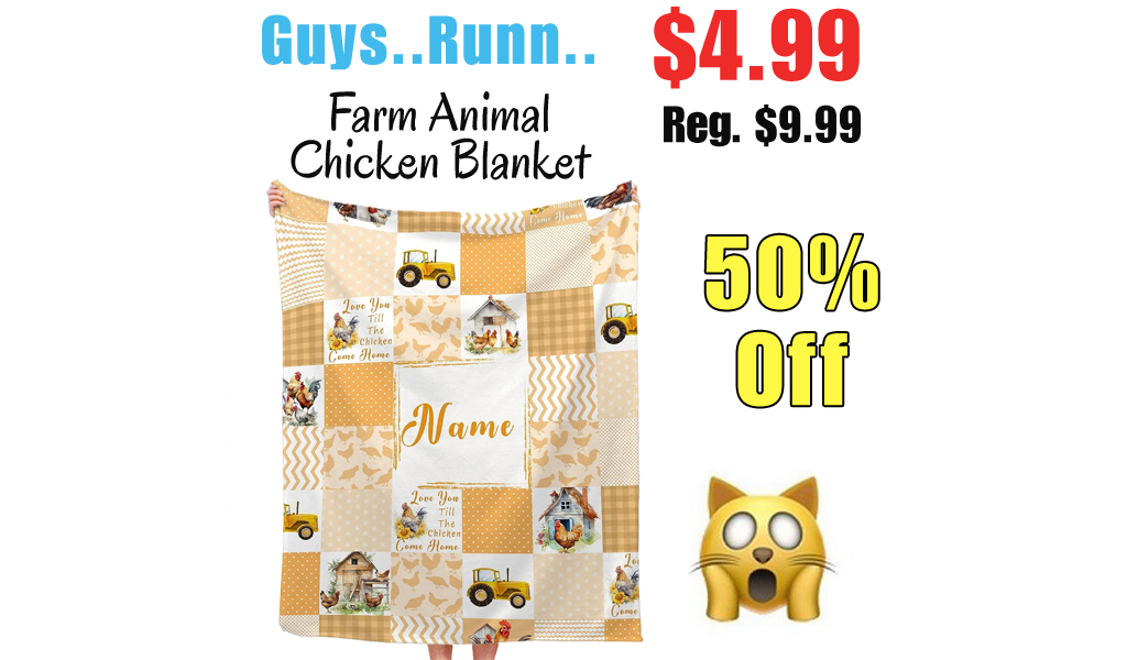 Farm Animal Chicken Blanket Only $4.99 Shipped on Amazon (Regularly $9.99)