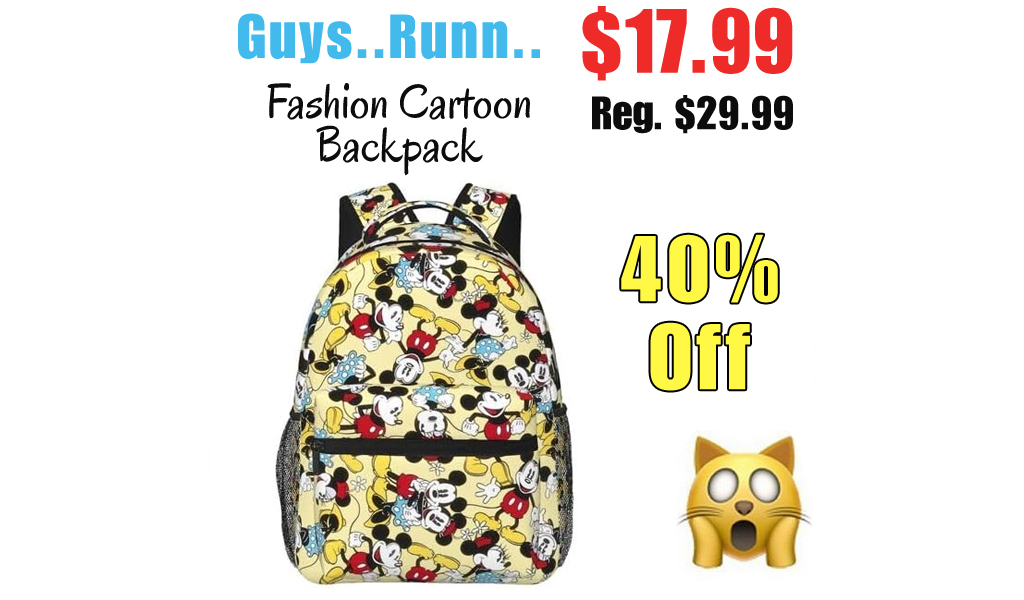 Fashion Cartoon Backpack Only $17.99 Shipped on Amazon (Regularly $29.99)