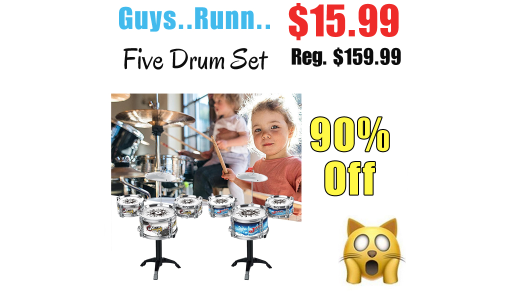 Five Drum Set Only $15.99 Shipped on Amazon (Regularly $159.99)