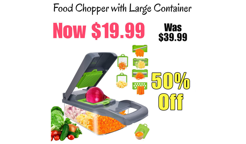 Food Chopper with Large Container Only $19.99 Shipped on Amazon (Regularly $39.99)