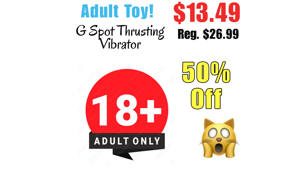 G Spot Thrusting Vibrator Only $13.49 Shipped on Amazon (Regularly $26.99)