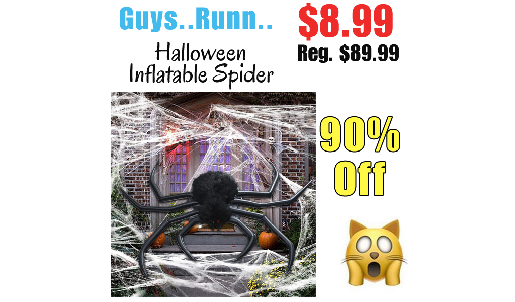 Halloween Inflatable Spider Only $8.99 Shipped on Amazon (Regularly $89.99)