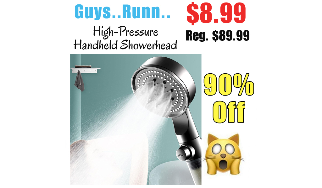 High-Pressure Handheld Showerhead Only $8.99 Shipped on Amazon (Regularly $89.99)