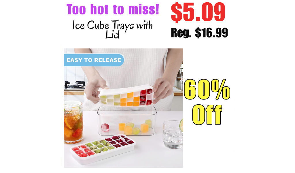 Ice Cube Trays with Lid Only $5.09 Shipped on Amazon (Regularly $16.99)