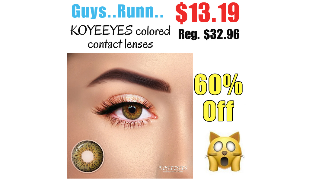 KOYEEYES colored contact lenses Only $13.19 (Regularly $32.96)