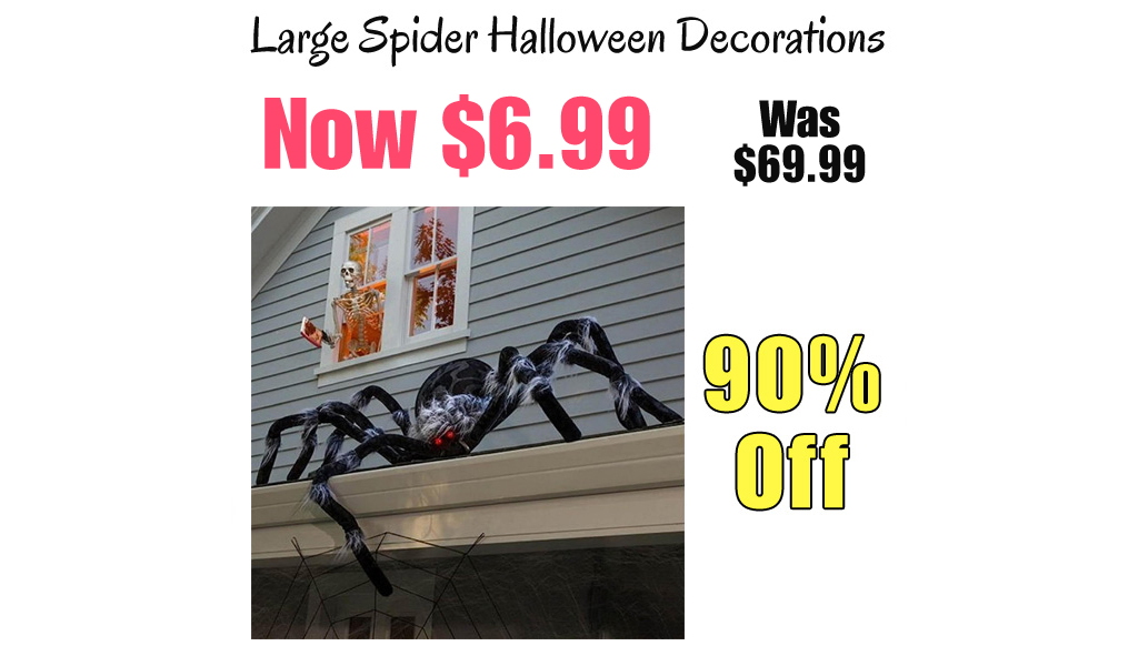 Large Spider Halloween Decorations Only $6.99 Shipped on Amazon (Regularly $69.99)