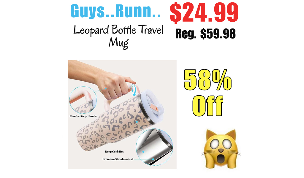 Leopard Bottle Travel Mug Only $24.99 Shipped on Walmart.com (Regularly $59.98)