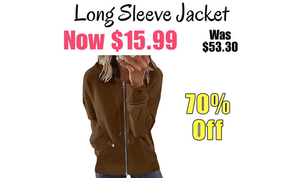 Long Sleeve Jacket Only $15.99 Shipped on Amazon (Regularly $53.30)