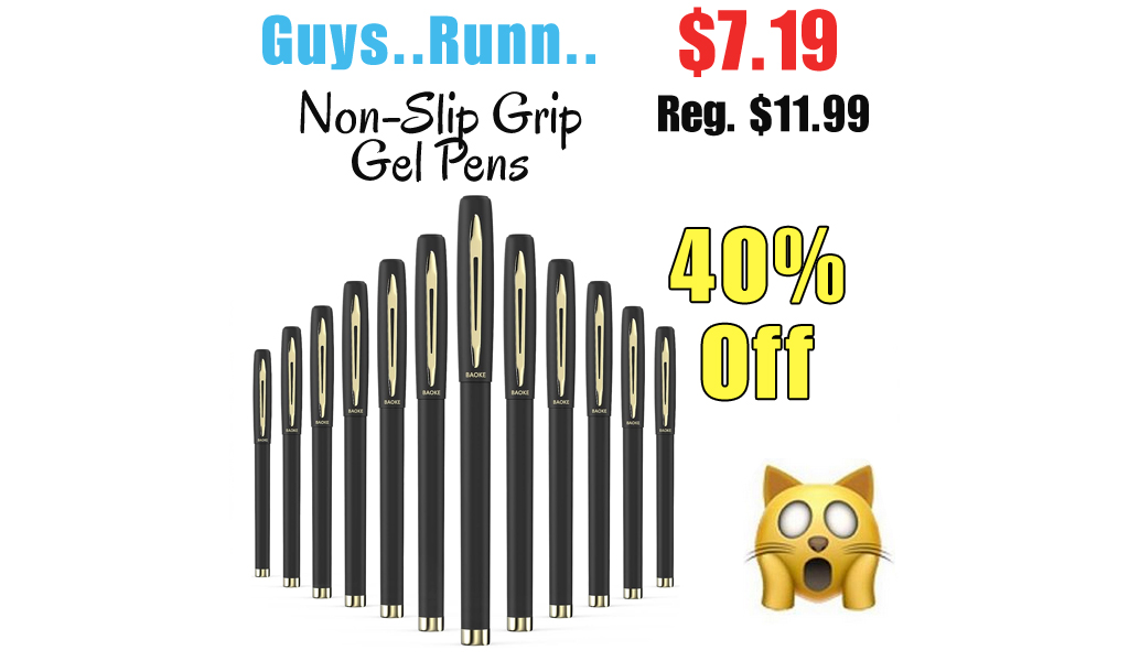 Non-Slip Grip Gel Pens Only $7.19 Shipped on Amazon (Regularly $11.99)